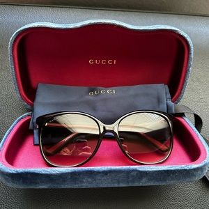 Gucci Women’s Brown Round Sunglasses GG0508S